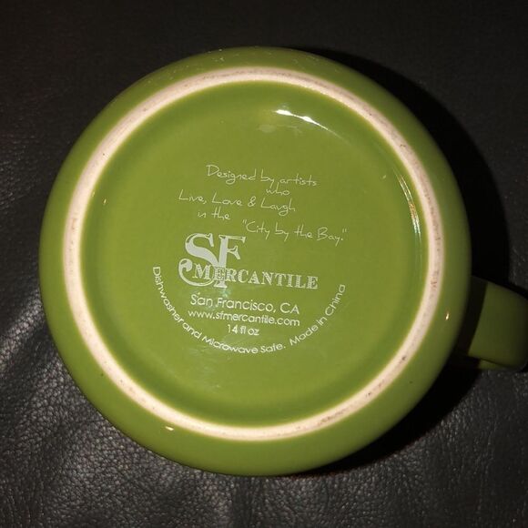 Beautiful San Francisco Artist Designed Chiseled City Scape Ceramic Mug - Picture 4 of 6